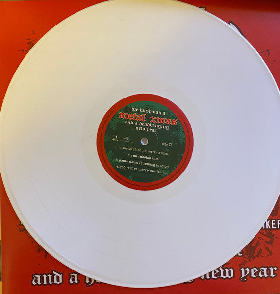 Various - We Wish You A Metal Xmas And A Headbanging New Year (2xWHITE VINYL) *SEAM SPLIT* | Mint (M) Excellent+ (EX+)-The Happy Cap