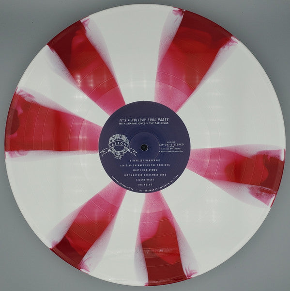 Sharon Jones & The Dap-Kings - It's A Holiday Soul Party (CANDY CANE VINYL)*DISCOUNTED* |-The Happy Cap