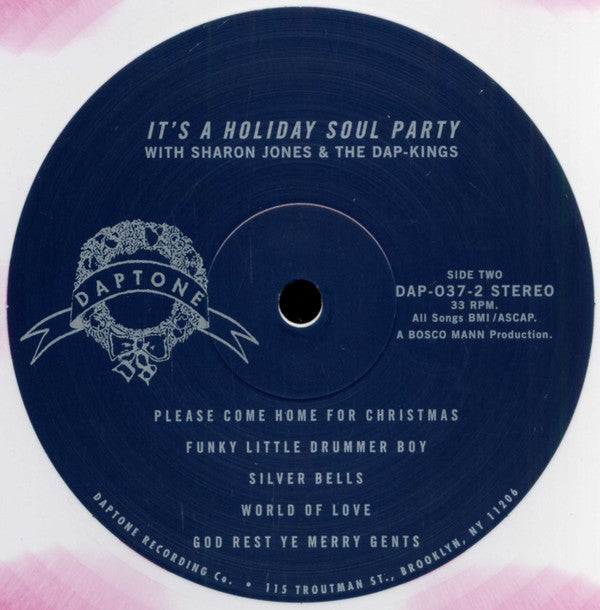 Sharon Jones & The Dap-Kings - It's A Holiday Soul Party (CANDY CANE VINYL)*DISCOUNTED* |-The Happy Cap