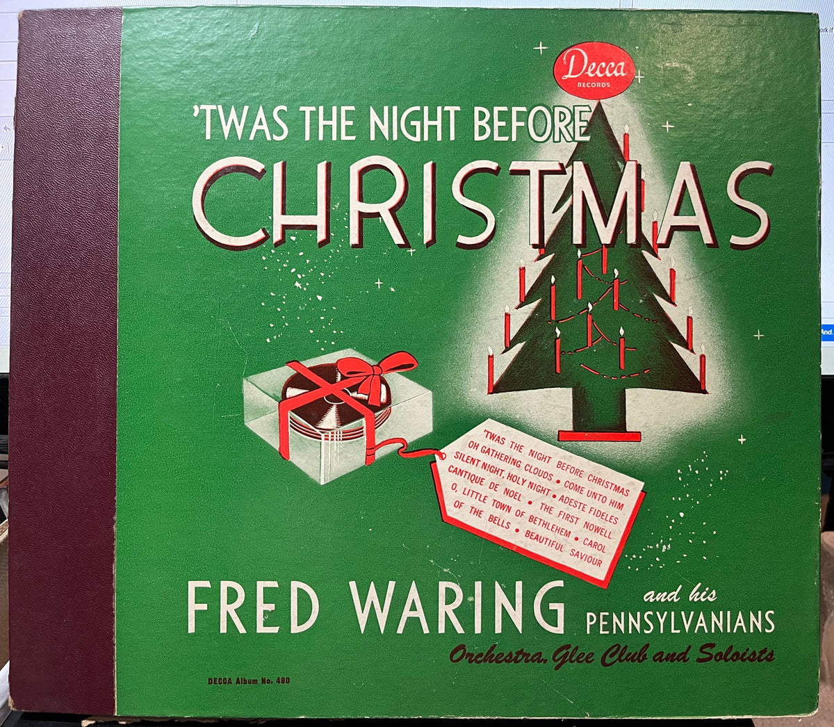Fred Waring & The Pennsylvanians - 'Twas The Night Before Christmas (78RPM SET) | Excellent+ (EX+)-The Happy Cap