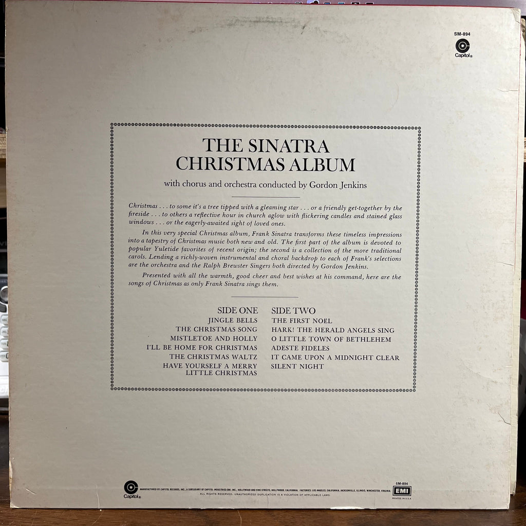 Frank Sinatra - The Sinatra Christmas Album (VINYL) | Excellent (EX)-The Happy Cap