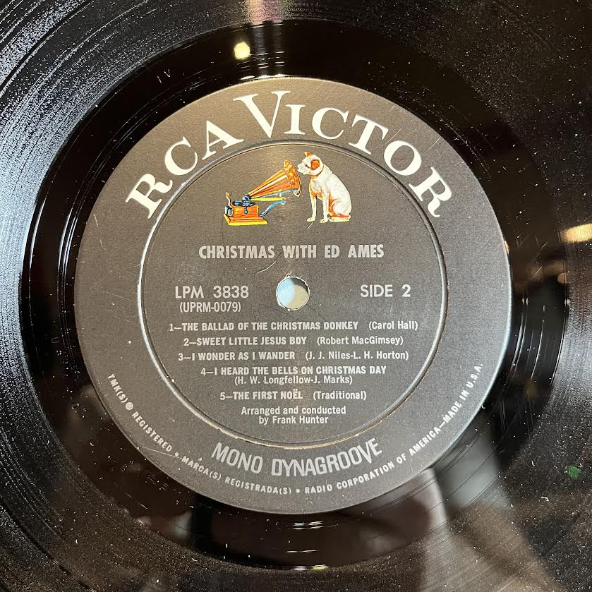 Ed Ames - Christmas With Ed Ames | Very Good Plus (VG+) Excellent+ (EX+)-The Happy Cap
