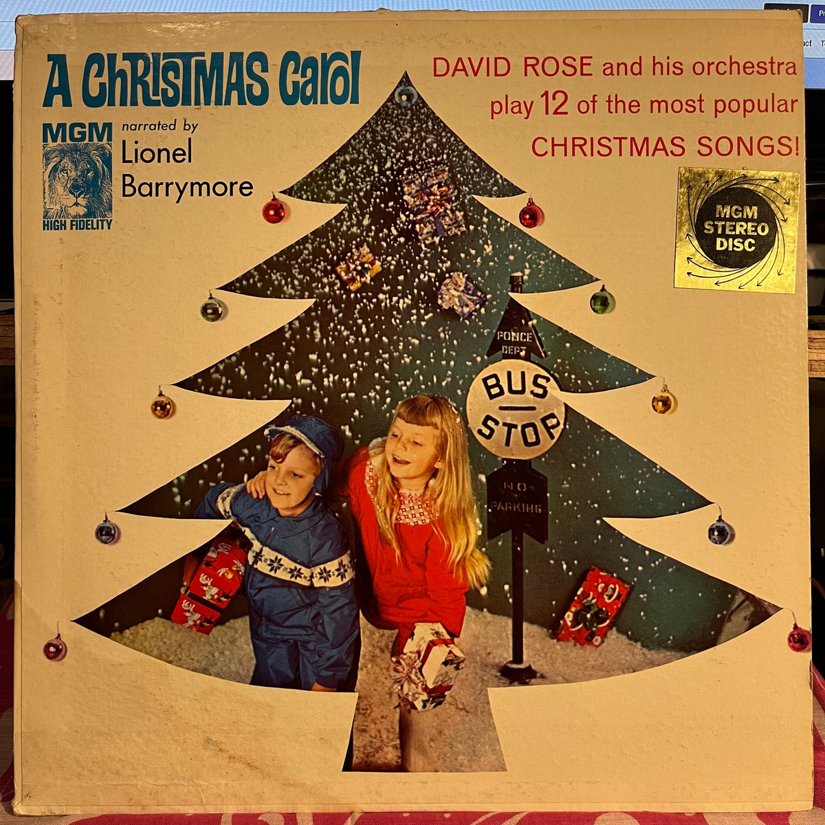 Lionel Barrymore, David Rose & His Orchestra - A Christmas Carol | Very Good (VG) Very Good Plus (VG+)-The Happy Cap