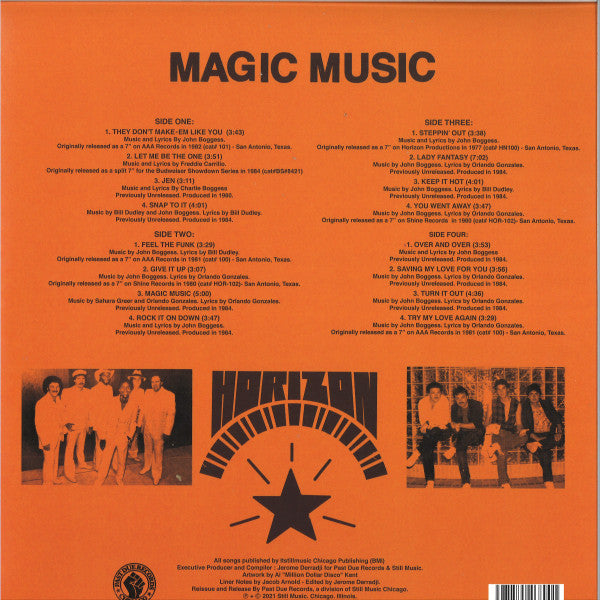 Horizon (7) - Magic Music (The Story Of Horizon San Antonio, TX. 1977-1984) | Mint (M) Mint (M)-The Happy Cap
