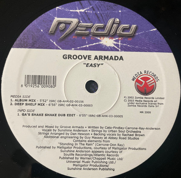 Groove Armada - Easy | Near Mint (NM)-The Happy Cap
