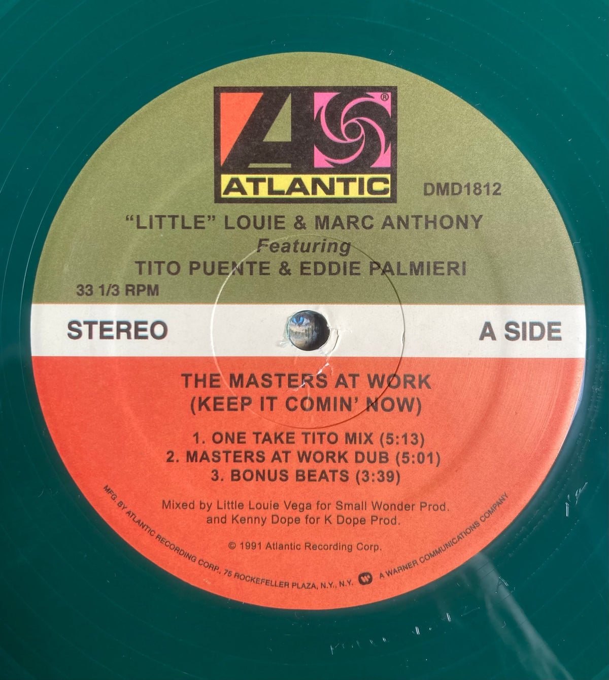 The Masters At Work (Keep It Comin' Now) (Green Vinyl) | Mint (M) Generic-The Happy Cap
