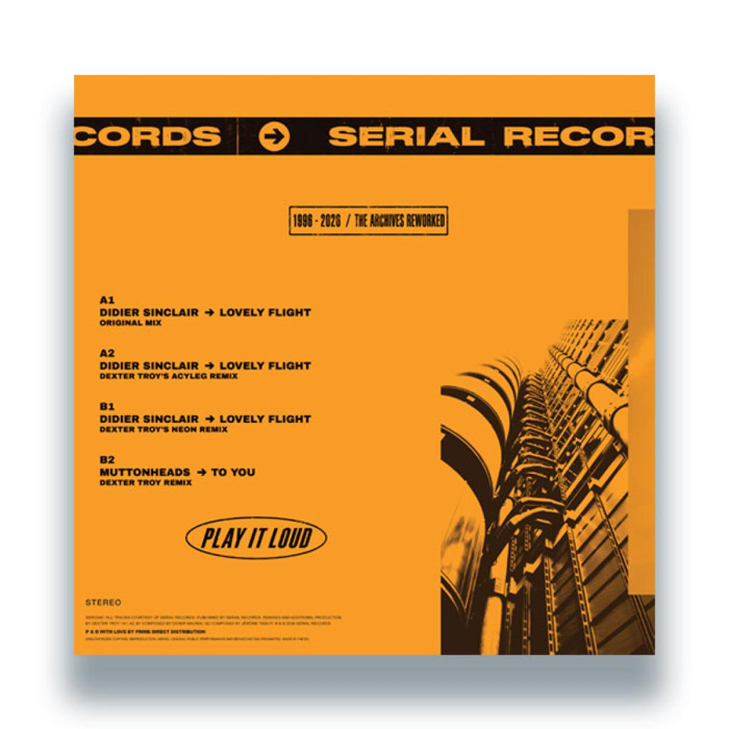 Didier Sinclair - (PRESALE 08/28/26) Lovely Flight / To You (VINYL 12" Serial SERC046 2026) | NEW-The Happy Cap