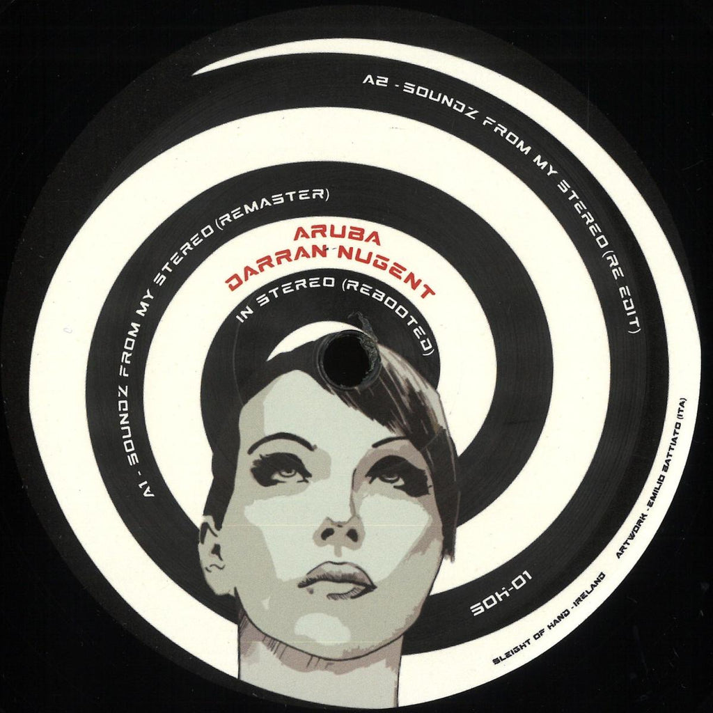 Aruba, Darran Nugent - Soundz From My Stereo (VINYL 12" Sleight of Hand SOH-01) | NEW Mint (M) Mint (M)-The Happy Cap