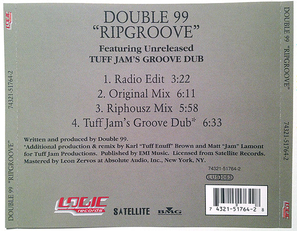 Double 99 - Ripgroove (CD) *SEALED* | Mint (M) Mint (M)-The Happy Cap
