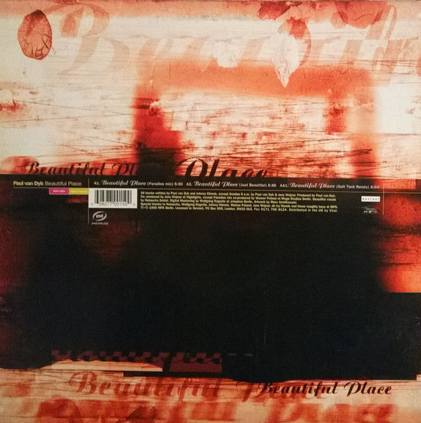 Paul van Dyk - Beautiful Place (Salt Tank Remix) | Near Mint (NM) Excellent (EX)-The Happy Cap
