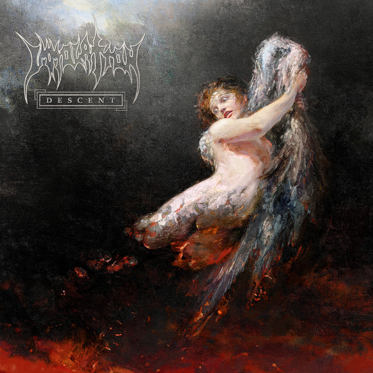Immolation - Descent [Red/Yellow/Black Marbled Vinyl] |-The Happy Cap