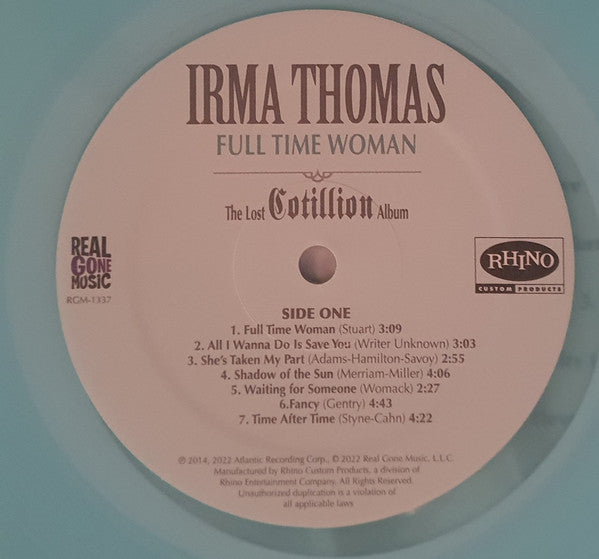 Irma Thomas - Full Time Woman (The Lost Cotillion Album) | Mint (M) Mint (M)-The Happy Cap