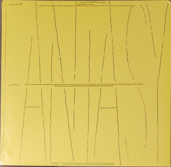 Jacques Greene - Fantasy | Mint (M) Mint (M)-The Happy Cap