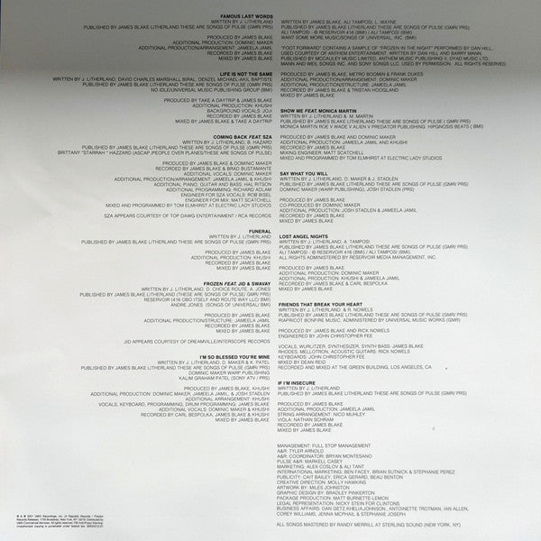 James Blake - Friends That Break Your Heart | Mint (M) Mint (M)-The Happy Cap