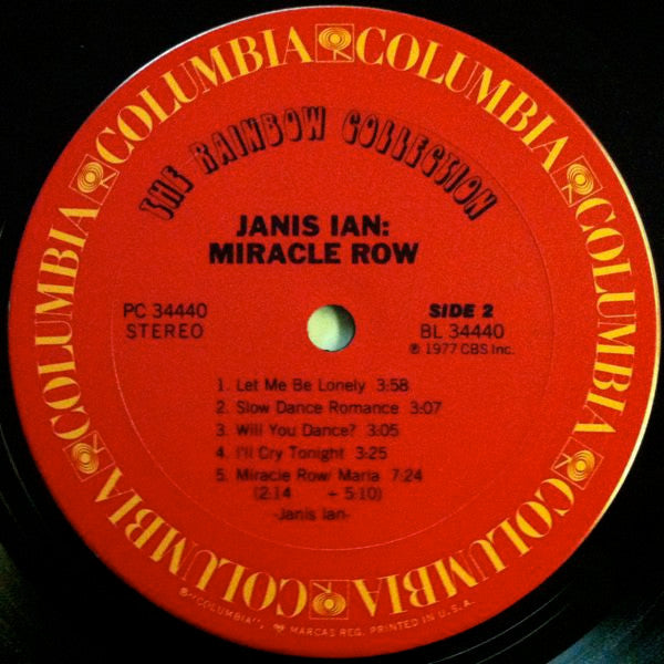 Janis Ian - Miracle Row | Near Mint (NM) Very Good Plus (VG+)-The Happy Cap