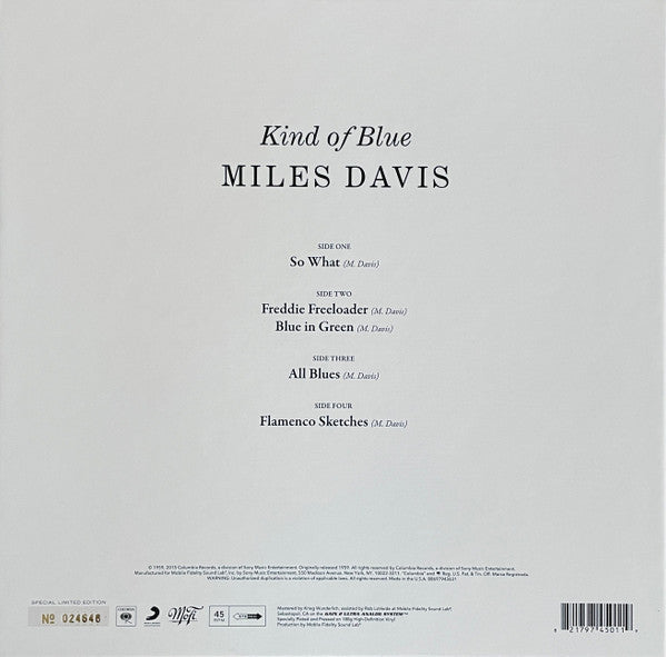 Miles Davis - Kind Of Blue | Mint (M) Mint (M)-The Happy Cap