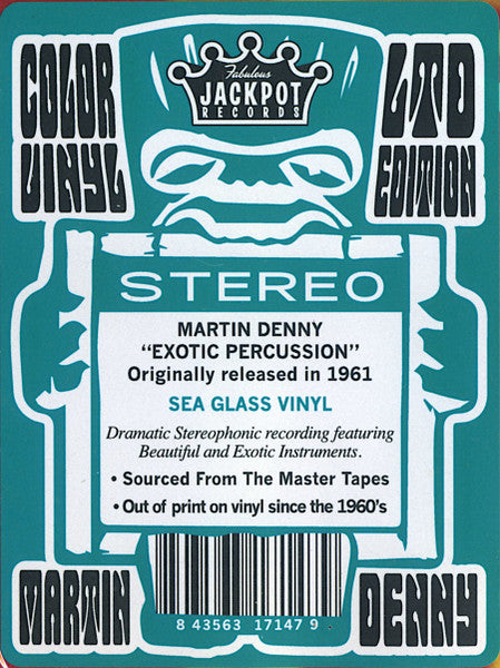 Martin Denny - Exotic Percussion (SEA GLASS VINYL) | Mint (M) Mint (M)-The Happy Cap