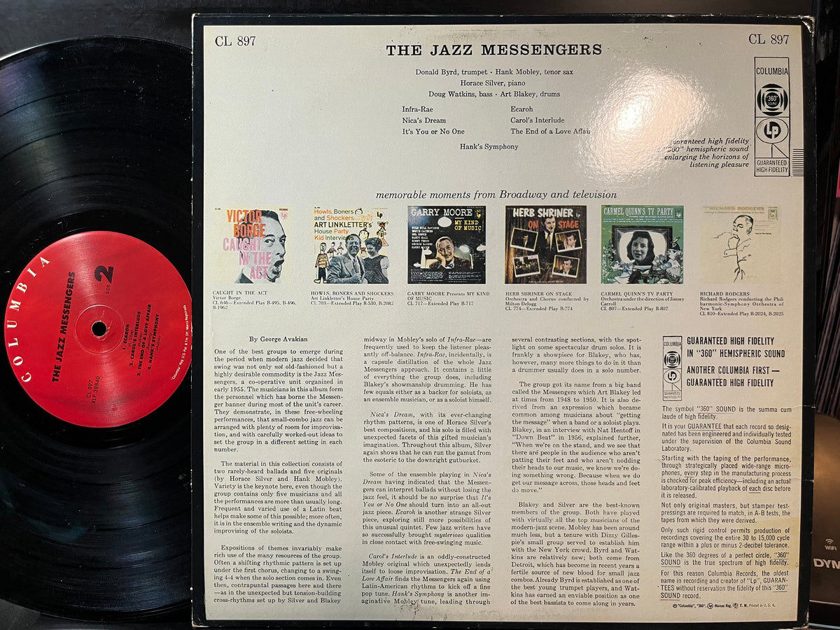 Art Blakey & The Jazz Messengers - The Jazz Messengers (VINYL LP) | Near Mint- (NM-) Excellent (EX)-The Happy Cap