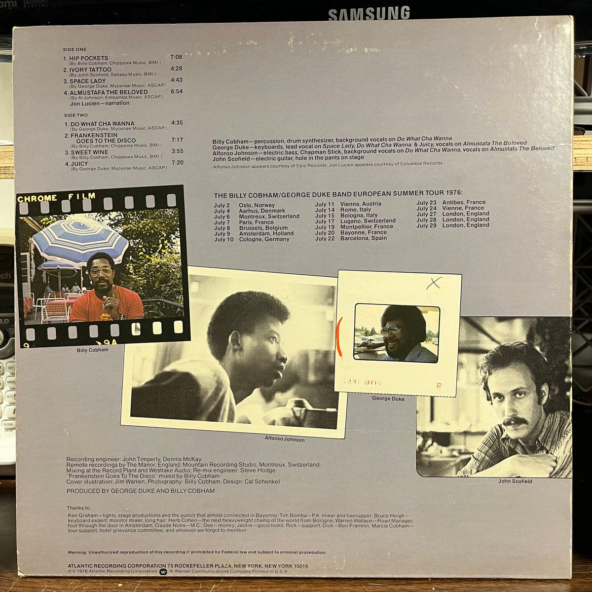 The Billy Cobham / George Duke Band - "Live" On Tour In Europe (LP) | Excellent (EX)-The Happy Cap