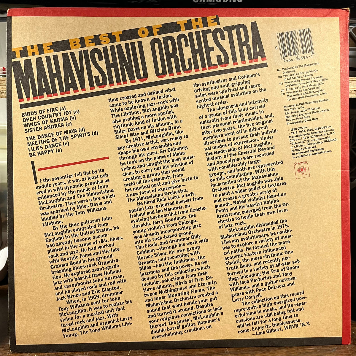 Mahavishnu Orchestra - The Best Of The Mahavishnu Orchestra (LP) | Near Mint- (NM-)-The Happy Cap