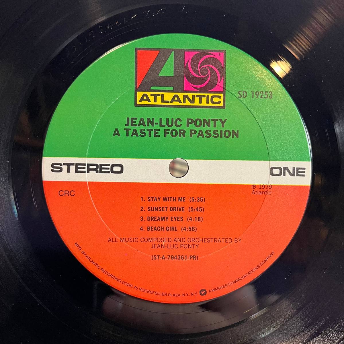 Jean-Luc Ponty - A Taste For Passion (VINYL) | Near Mint- (NM-) Near Mint- (NM-)-The Happy Cap