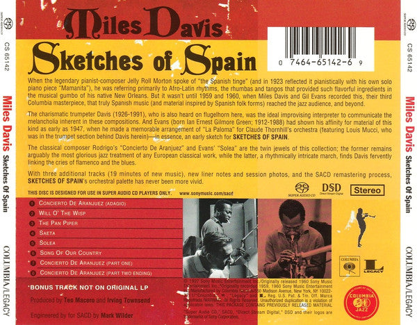 Miles Davis - Sketches Of Spain (SACD) | Near Mint (NM) Near Mint (NM)-The Happy Cap