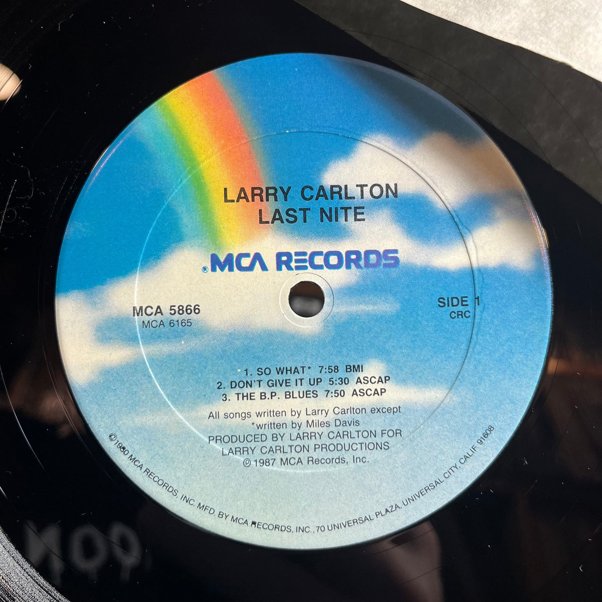 Larry Carlton - Last Nite (LP) | Near Mint (NM) Excellent (EX)-The Happy Cap