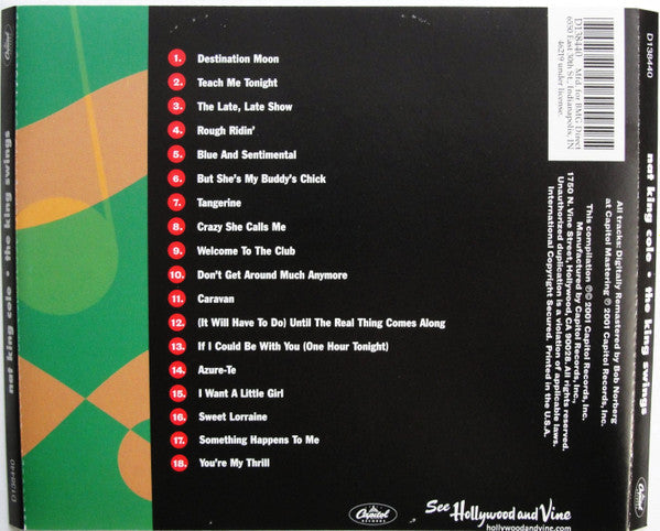 Nat King Cole - The King Swings (CD) | Near Mint (NM) Near Mint (NM)-The Happy Cap