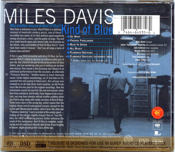 Miles Davis - Kind Of Blue | Near Mint (NM) Near Mint (NM)-The Happy Cap