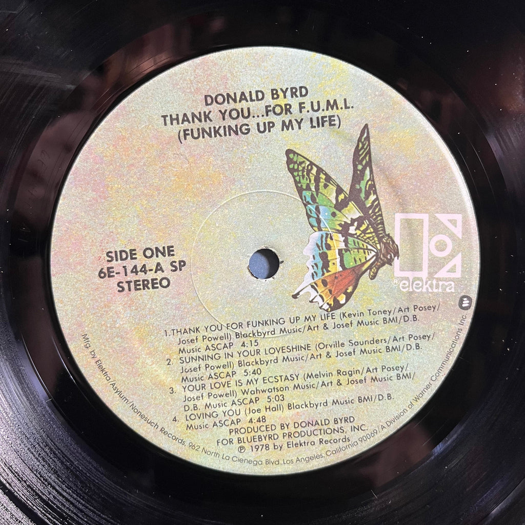 Donald Byrd - Thank You … For F.U.M.L. (Funking Up My Life) (LP) | Near Mint (NM) Near Mint (NM)-The Happy Cap