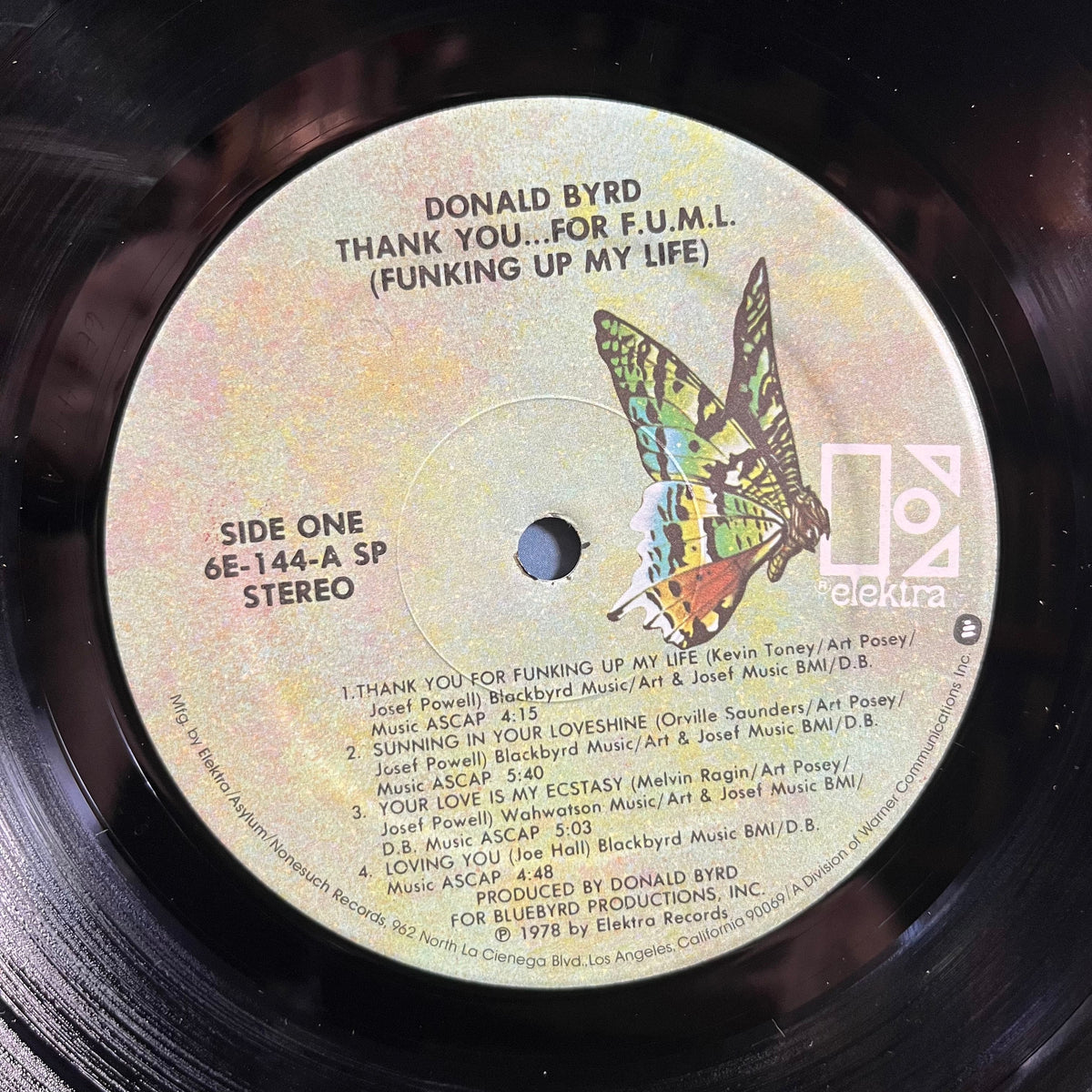 Donald Byrd - Thank You … For F.U.M.L. (Funking Up My Life) (LP) | Near Mint (NM) Near Mint (NM)-The Happy Cap
