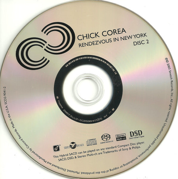 Chick Corea - Rendezvous In New York (SACD) | Near Mint (NM) Very Good Plus (VG+)-The Happy Cap