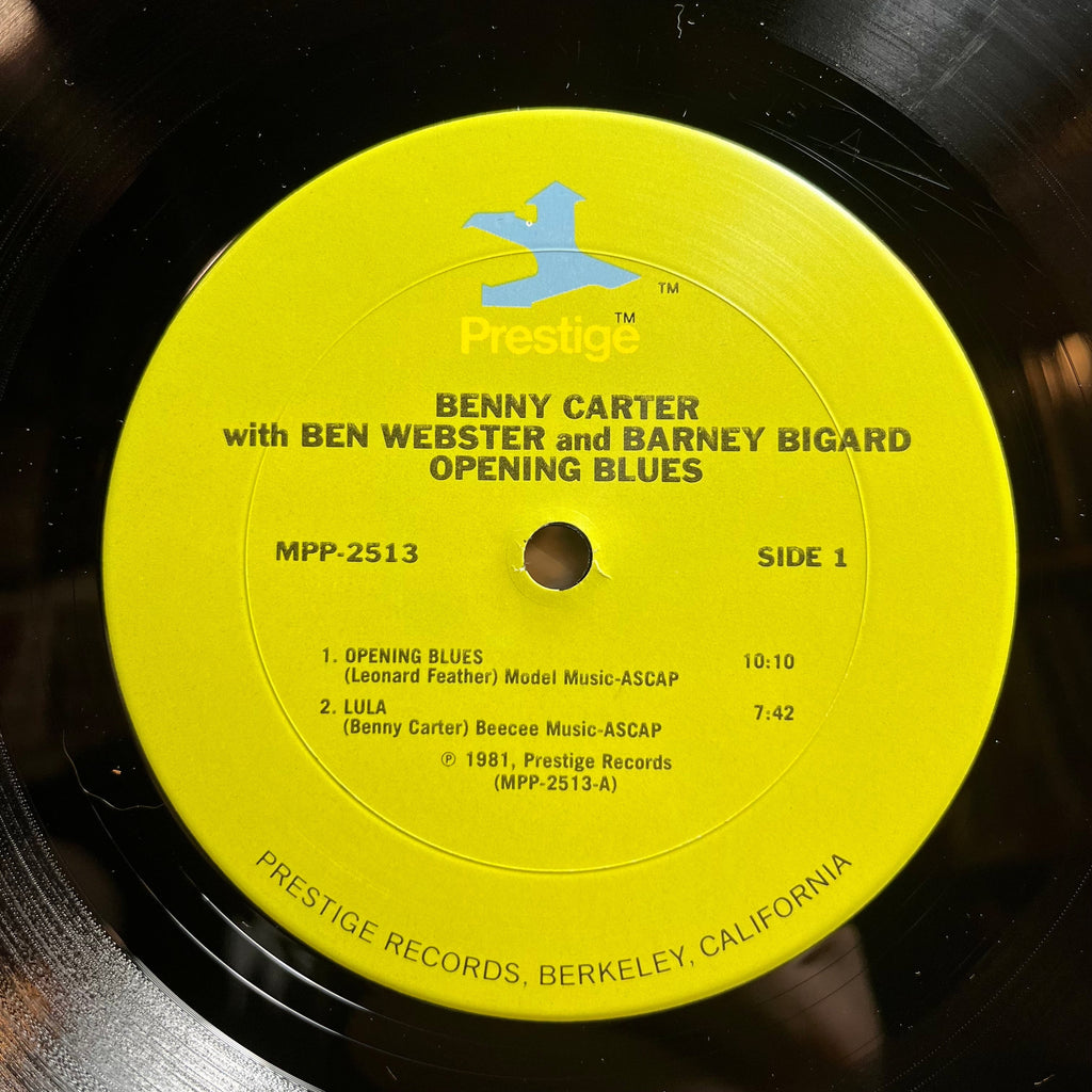 Benny Carter - Opening Blues (LP) | Near Mint (NM) Near Mint (NM)-The Happy Cap