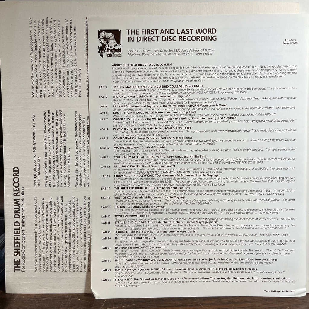 Jim Keltner - The Sheffield Drum Record (VINYL) | Near Mint (NM) Near Mint (NM)-The Happy Cap