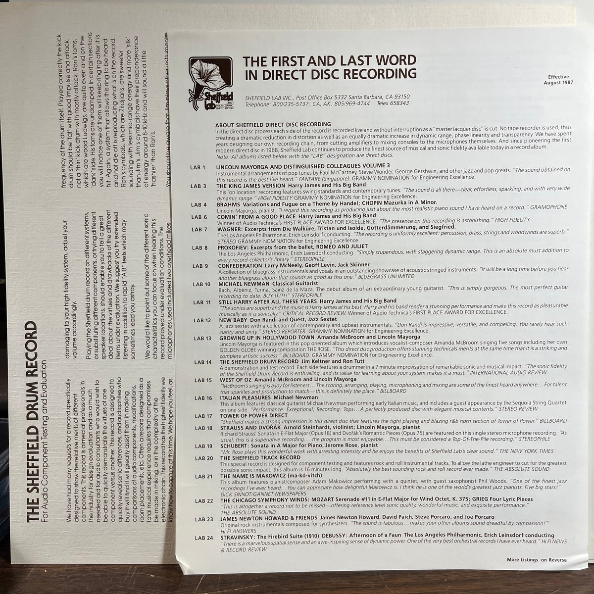 Jim Keltner - The Sheffield Drum Record (VINYL) | Near Mint (NM) Near Mint (NM)-The Happy Cap