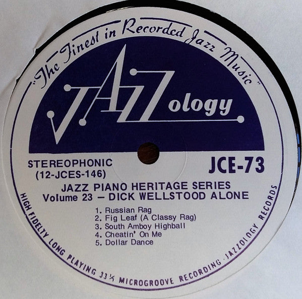 Dick Wellstood - Alone | Near Mint (NM) Near Mint (NM)-The Happy Cap