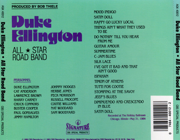 Duke Ellington - All Star Road Band (CD) | Near Mint (NM) Near Mint (NM)-The Happy Cap