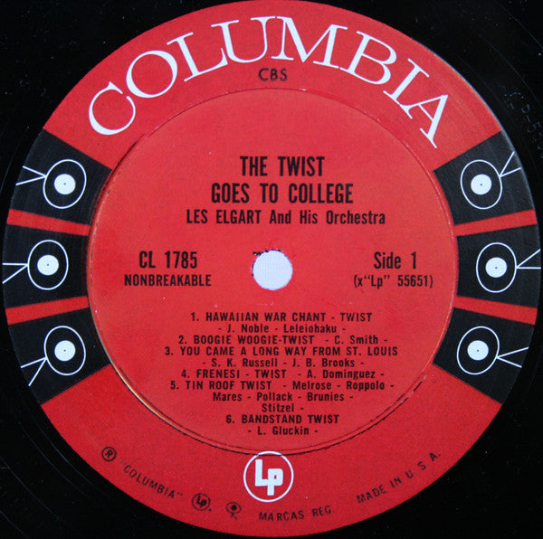 Les Elgart And His Orchestra - The Twist Goes To College | Very Good Plus (VG+) Near Mint (NM)-The Happy Cap