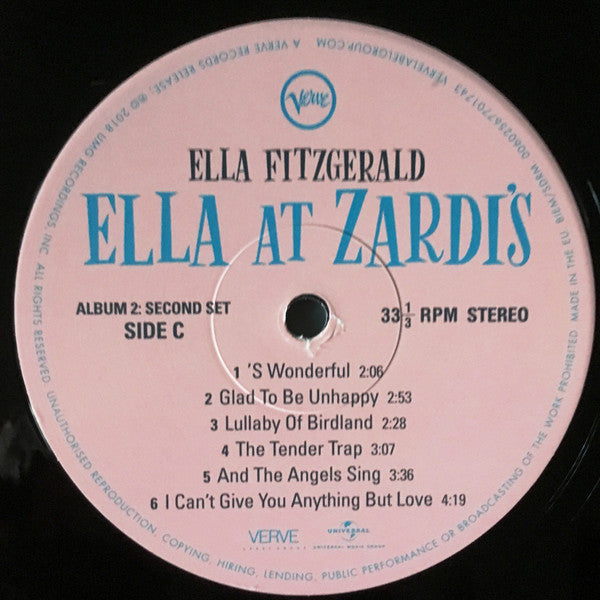 Ella Fitzgerald - Ella At Zardi's | Mint (M) Mint (M)-The Happy Cap