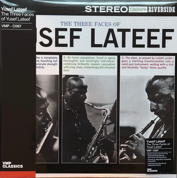 Yusef Lateef The Three Faces of Yusef Lateef LP Mint (M) Mint (M)-The Happy Cap