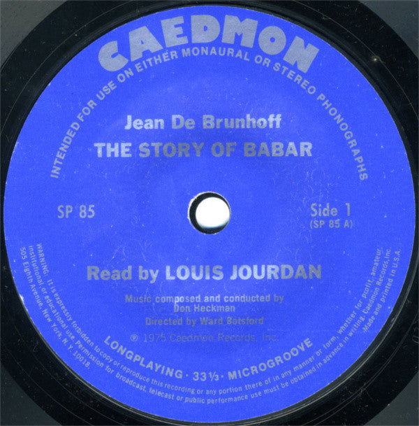Jean De Brunhoff - The Story Of Babar The Little Elephant | Near Mint (NM) Very Good Plus (VG+)-The Happy Cap