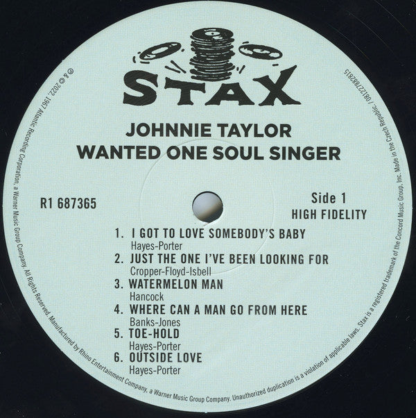 Johnnie Taylor - Wanted One Soul Singer | Mint (M) Mint (M)-The Happy Cap