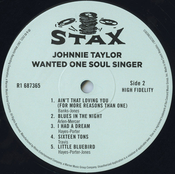 Johnnie Taylor - Wanted One Soul Singer | Mint (M) Mint (M)-The Happy Cap