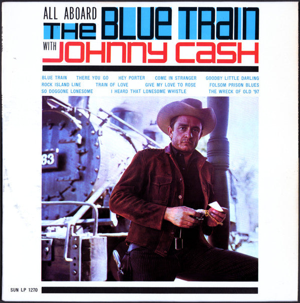 Johnny Cash - All Aboard The Blue Train | Very Good Plus (VG+) Very Good (VG)-The Happy Cap