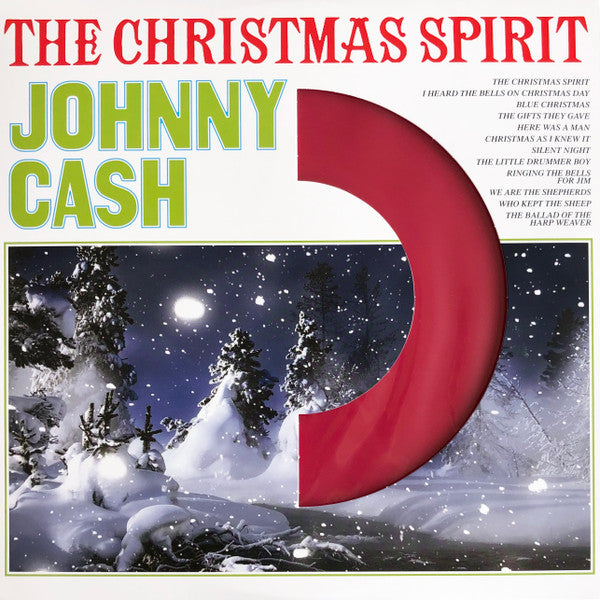 Johnny Cash The Christmas Spirit DOL LP, Album, RE, Red Mint (M) Mint (M)-The Happy Cap