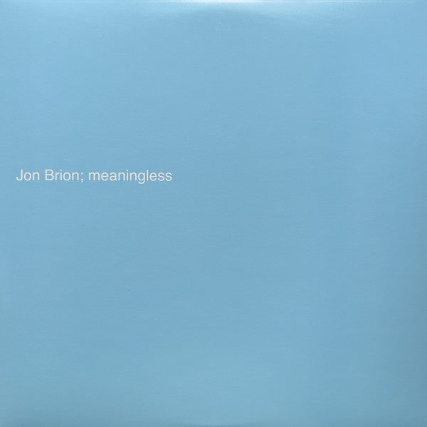Jon Brion  Meaningless | Mint (M) Mint (M)-The Happy Cap