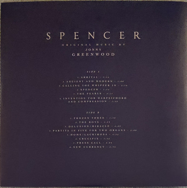 Jonny Greenwood - Spencer (Original Motion Picture Soundtrack) | Mint (M) Mint (M)-The Happy Cap