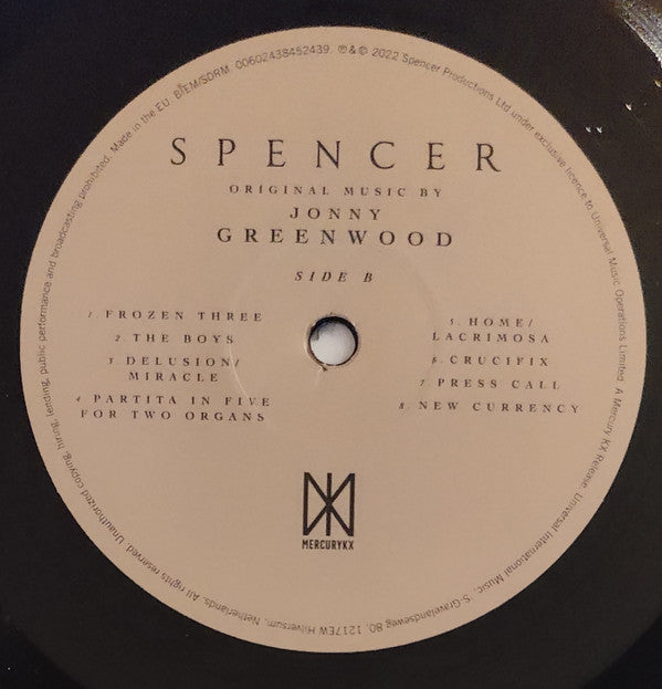 Jonny Greenwood - Spencer (Original Motion Picture Soundtrack) | Mint (M) Mint (M)-The Happy Cap