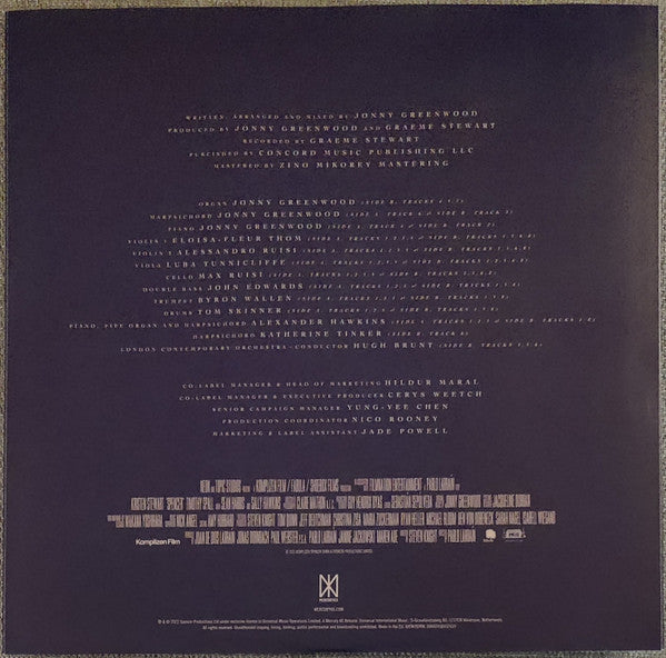 Jonny Greenwood - Spencer (Original Motion Picture Soundtrack) | Mint (M) Mint (M)-The Happy Cap