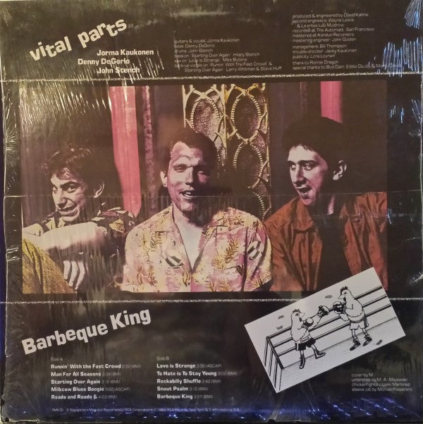 Jorma Kaukonen & Vital Parts - Barbeque King | Near Mint (NM) Near Mint (NM)-The Happy Cap